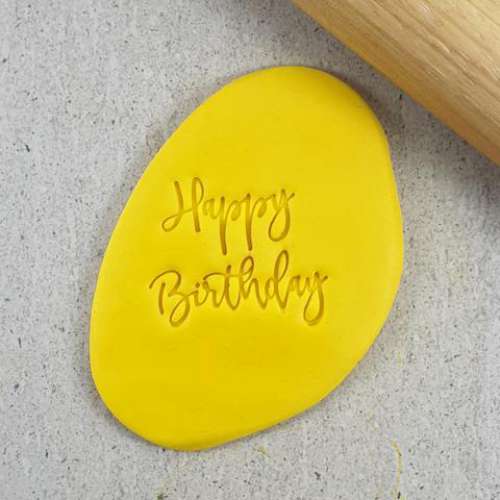 Cookie Embosser - Happy Birthday #2 - Click Image to Close
